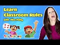 Learn classroom rules song for children officialfollowing the rules by patty shukla kindness
