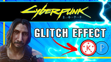 KineMaster Cyberpunk Glitch Effect using PixelLab