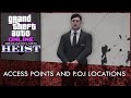 GTA Online: All Casino Heist Access Points and POI ...