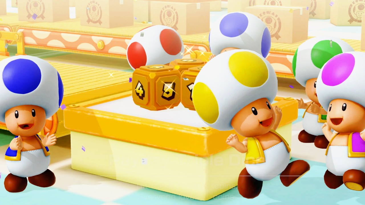 Super Mario Party Jamboree - Toad's Item Factory [4K]