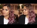 Hair TRANSFORMATION VLOG + Professional Styling TUTORIAL!! | Cool Blonde to Antique PINK