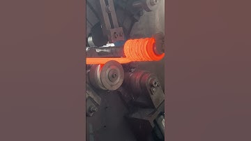 Method of making shock absorbing springs suitable for use on train wheels  #machine #processing