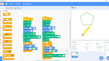 Tự học Scratch 3.0: Cách lập trình vẽ ra hình ngũ giác từ cơ bản đến nâng cao!