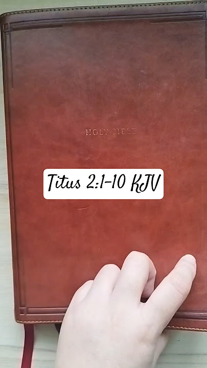 Titus 2:1-10 KJV | Teach Sound Doctrine | Bible Verses of the Day #shorts
