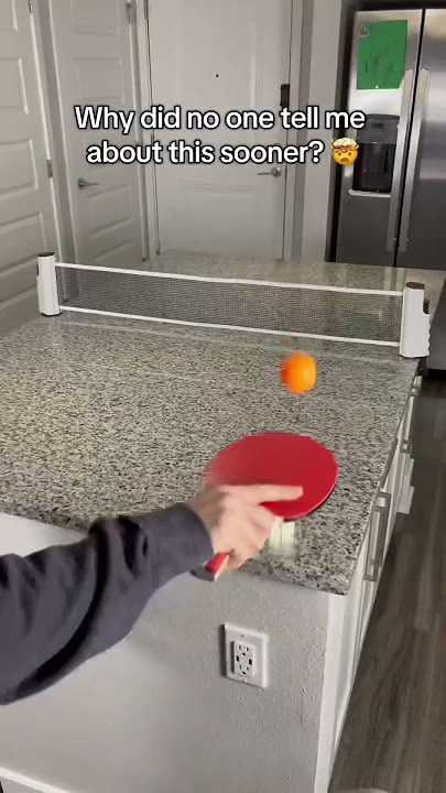 Who needs a ping-pong table when you have this? 🏓🔥 #pingpong #tabletennis #quicpong #fyp ￼