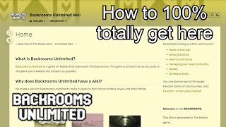 Backrooms Unlimited Wiki