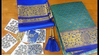 Wedding silk saree blouse || Diy Wedding silk saree blouse || Diy