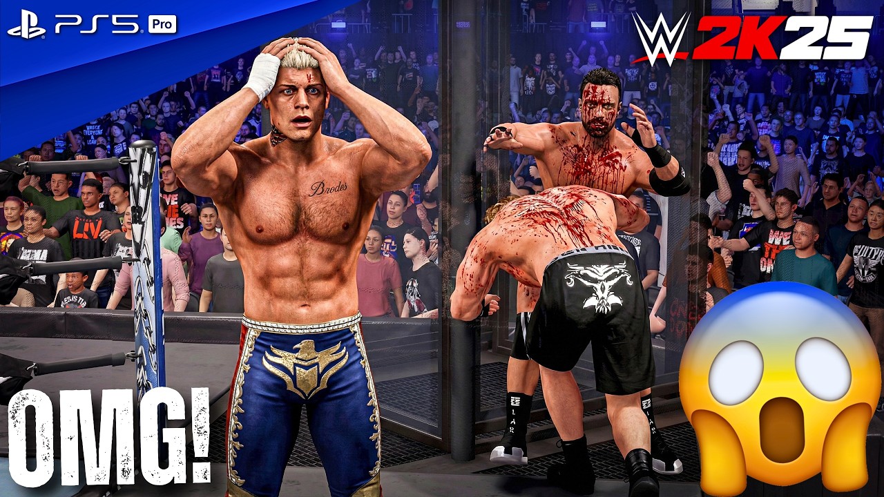 WWE 2K25 - Elimination Chamber Match (Brock v Cody v LA Knight v Randy v Je'Von v Bronson) | 4K