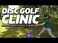 Disc golf clinic the fundamentals of backhand  forehand  putting