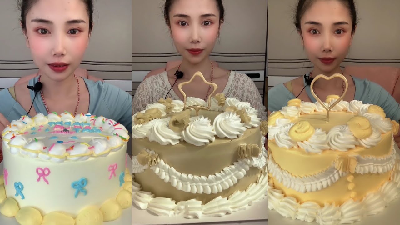 do you like cake? 생크림 케이크를 먹어