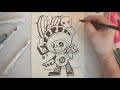 How to Sketch Poco from Brawl Stars