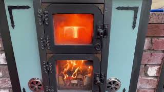 Very Short Video During Peak Burn With The Sloping Glass Above The Vortex Chamber.