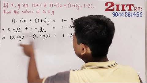 Complex Numbers Ex5.1 Q9 Class XI ICSE ML Aggarwal