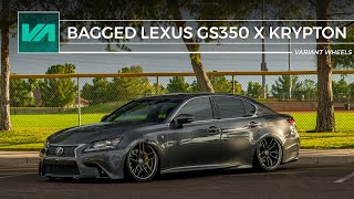 Bagged Lexus GS350 // Variant Wheels