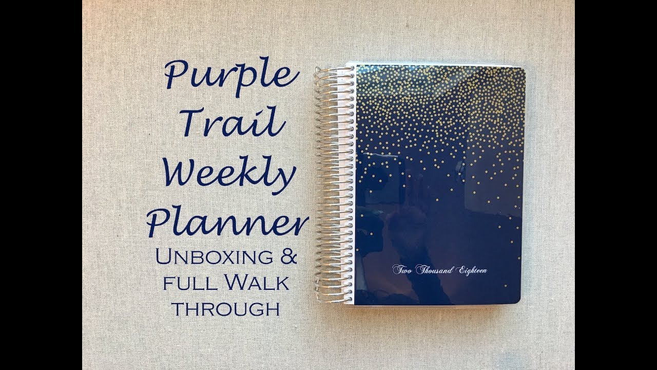 Purple Trail Planner {2018} Unboxing, Pen test & Full Review YouTube