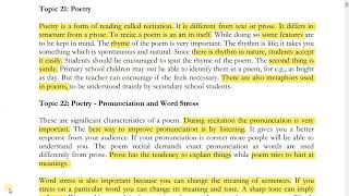 EDU 516 Short lecture 5 / Lesson 5 / Topic 21 to 24 / Teaching of English EDU 516 short lecture / VU