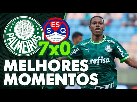 PALMEIRAS 7 X 0 QUEIMADENSE | MELHORES MOMENTOS | COPINHA 2024