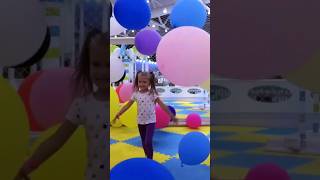 Playing with Colorful Balloons | Finger Family Song #shorts #playground #kidssongs #funforkids