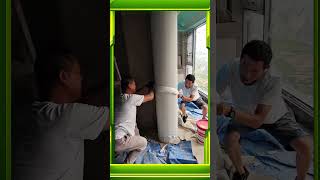 Smoothing Plaster on Pillars for a Clean and Professional Finish