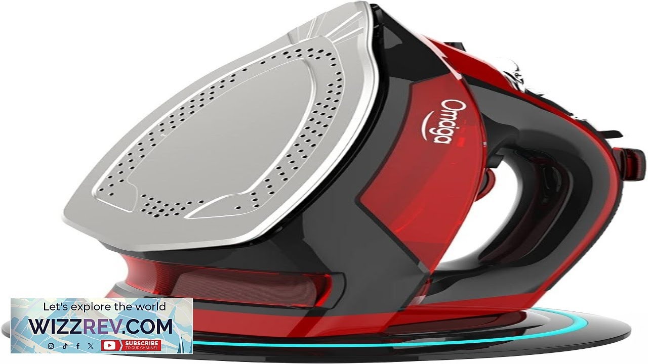 Cordless Iron for Clothes 1500W Steam Iron with Non Stick Ceramic Soleplate