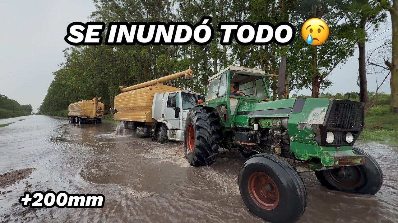 ABANDONAMOS la COSECHA, CINCHANDO un CAMION enterrado por las INUNDACIONES 🥲😱