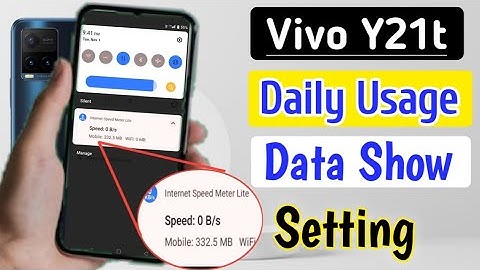 How to show daily use data in Vivo y21t mobile|vivo y21t mein daily use data kaise dekhe