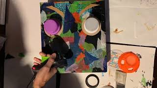 How to add facial features to a cardboard/shoebox using found objects