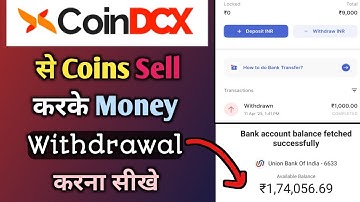 Coindcx Live Coins sell & Withdrawal to Bank Account✅ | How to Withdraw Funds from Coindcx