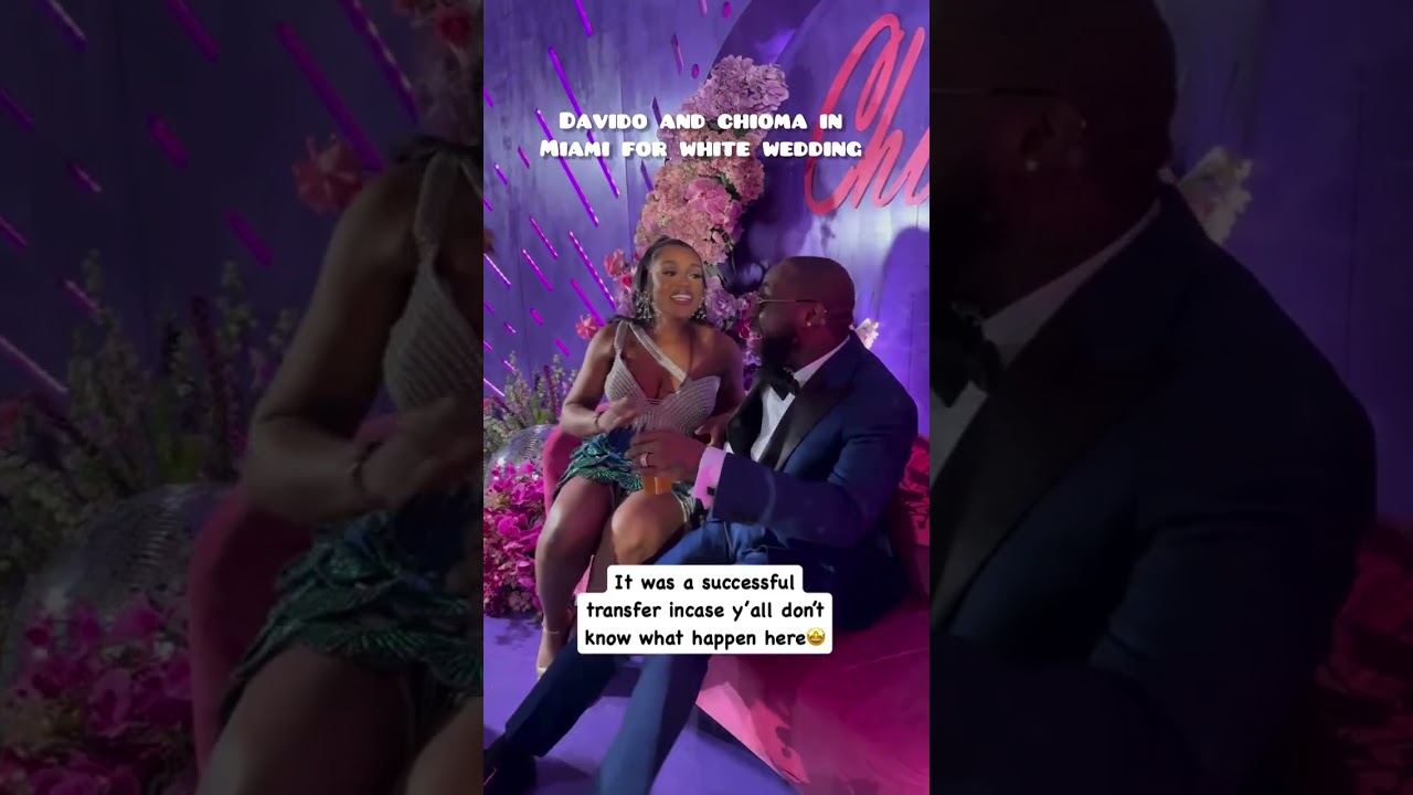 Davido and chioma in Miami for white Wedding 