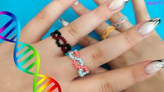 Переплетаю кольцо из бисера ДНК 🧬Подробный Туториал!