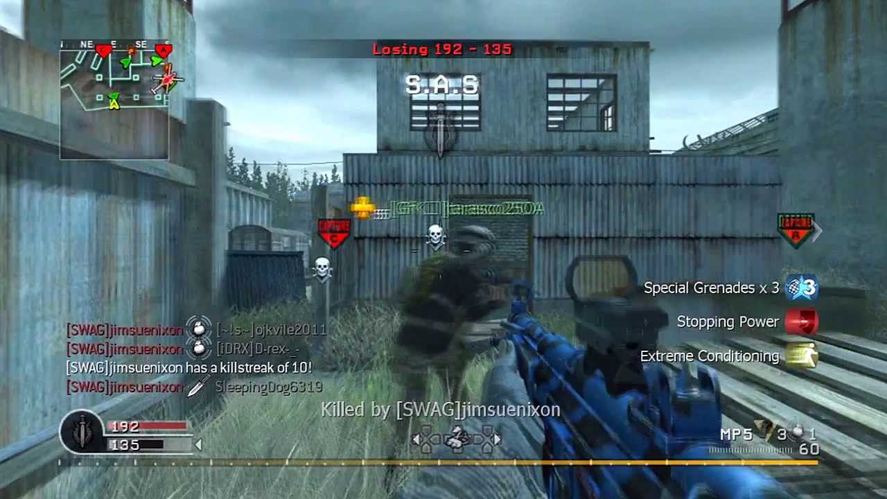 Cod4 - Live Commentary with MP5 on Crash