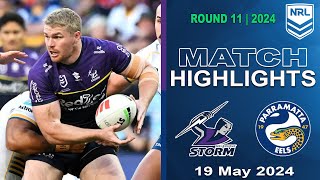 Melbourne Storm v Parramatta Eels | Match Highlights | NRL 2024