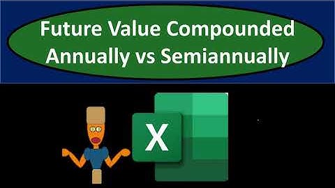 Future Value Compounded Annually vs Semiannually 915 Corporate Finance