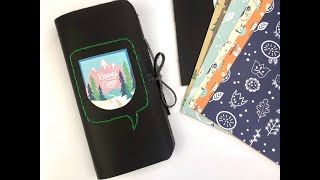 Make a Leather Travelers Notebook for Revival Camp using the Cricut Maker