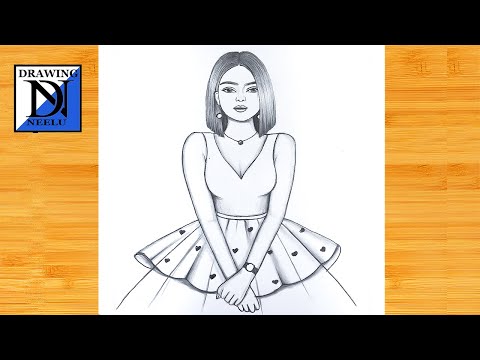 How to draw a beautiful girl with Pencil step by step with this how-to  video and..…