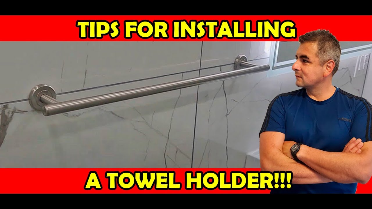 How to install a TOWEL HOLDER!!!
