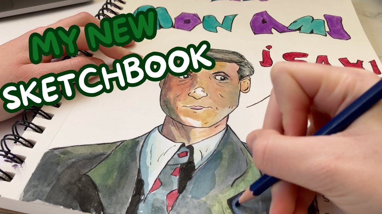 Starting a New Sketchbook // The FIRST Page - YouTube