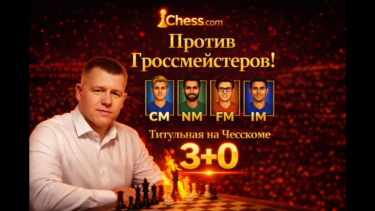 Титульный Четверг 3+0 Игра с мастерами! #shorts #игры #lichess #шортс #pchelkinvkchess