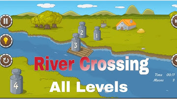 River Crossing IQ logic Puzzles and fun brain games - All Levels complete solution Gameplay
