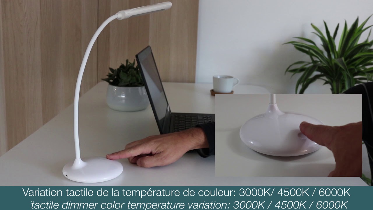 Lampe de bureau LED sans fil Nelly - Unilux 