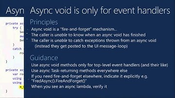 DEV B362 Async Best Practices for C# and Visual Basic