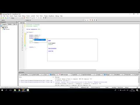 Task: calculat square and square root C++