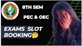 VTU pec oec exams slots booking | VTU exams