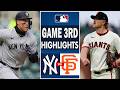 New York Yankees Vs San Francisco Giants 3rd Highlights March 26,2026 Opening Night 2026