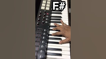 #F# #piano #chord #status   #shorts