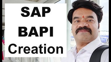 SAP BAPI Creation for Beginners