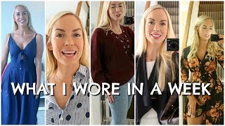 WHAT I WORE IN A WEEK  |  OUTFITS OF THE WEEK  |  EMILY NORRIS