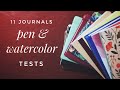 11 Bullet Journals And Functional Planners - Pen and Watercolor Tests