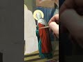 48.Высветление белых складок на платке Святой Анны.Живопись иконы Сретение (Встреча).