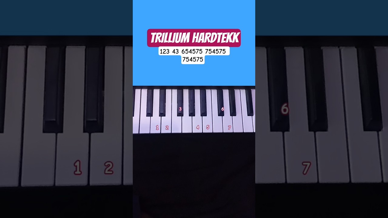 🎧TRILLIUM HARDTEKK (Easy Piano Tutorial)